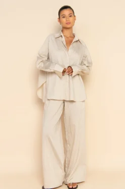 ELCE Swim Bottoms-ARIES PANT - OAT STRIPE