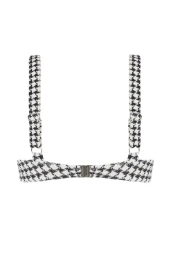 ELCE Swim Swim Tops|Escape-ESCAPE BRACUP TOP - HOUNDSTOOTH