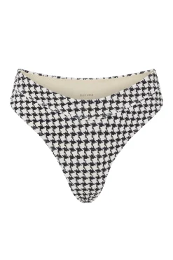 ELCE Swim Escape|Swim Bottoms-ESCAPE MID RISE BOTTOM - HOUNDSTOOTH