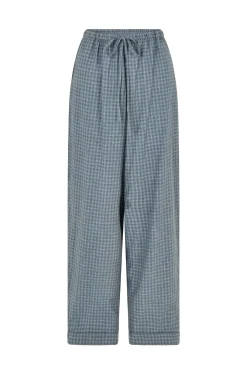 ELCE Swim Bottoms-ISLA PANT - BLUE CHECK