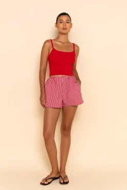 ELCE Swim Selalu|Bottoms-JUDE SHORT - CHERRY STRIPE