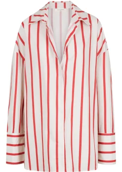 ELCE Swim Tops-PRE ORDER // REVERIE SHIRT - RED / WHITE STRIPE