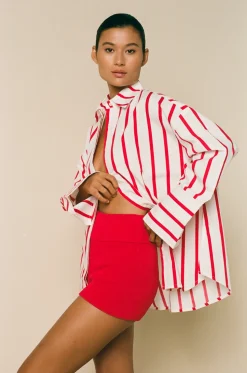 ELCE Swim Bottoms-PRE ORDER // SOL KNIT SHORT-RED