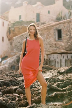 ELCE Swim Paradis|Dresses-SORAYA DRESS - RED